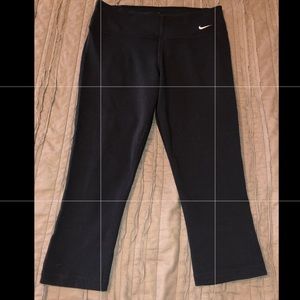 Nike Dri-Fit capris.  Black